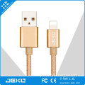 Good quality MFI Braided wire data cable metal cover never fall off